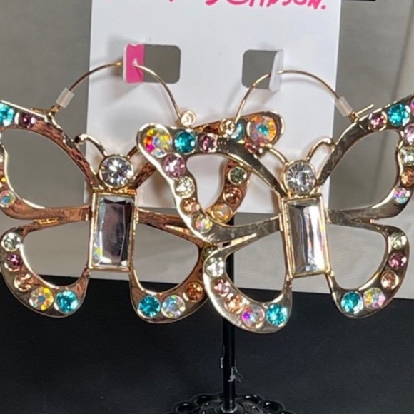 New BETSEY JOHNSON
Butterfly Hoop Earrings - Picture 6 of 12